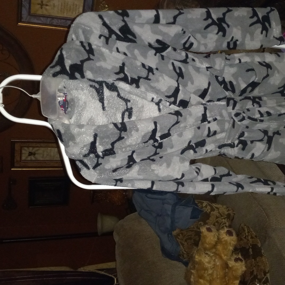 MENS CAMOUFLAGE ROBE - Picture 2 of 3